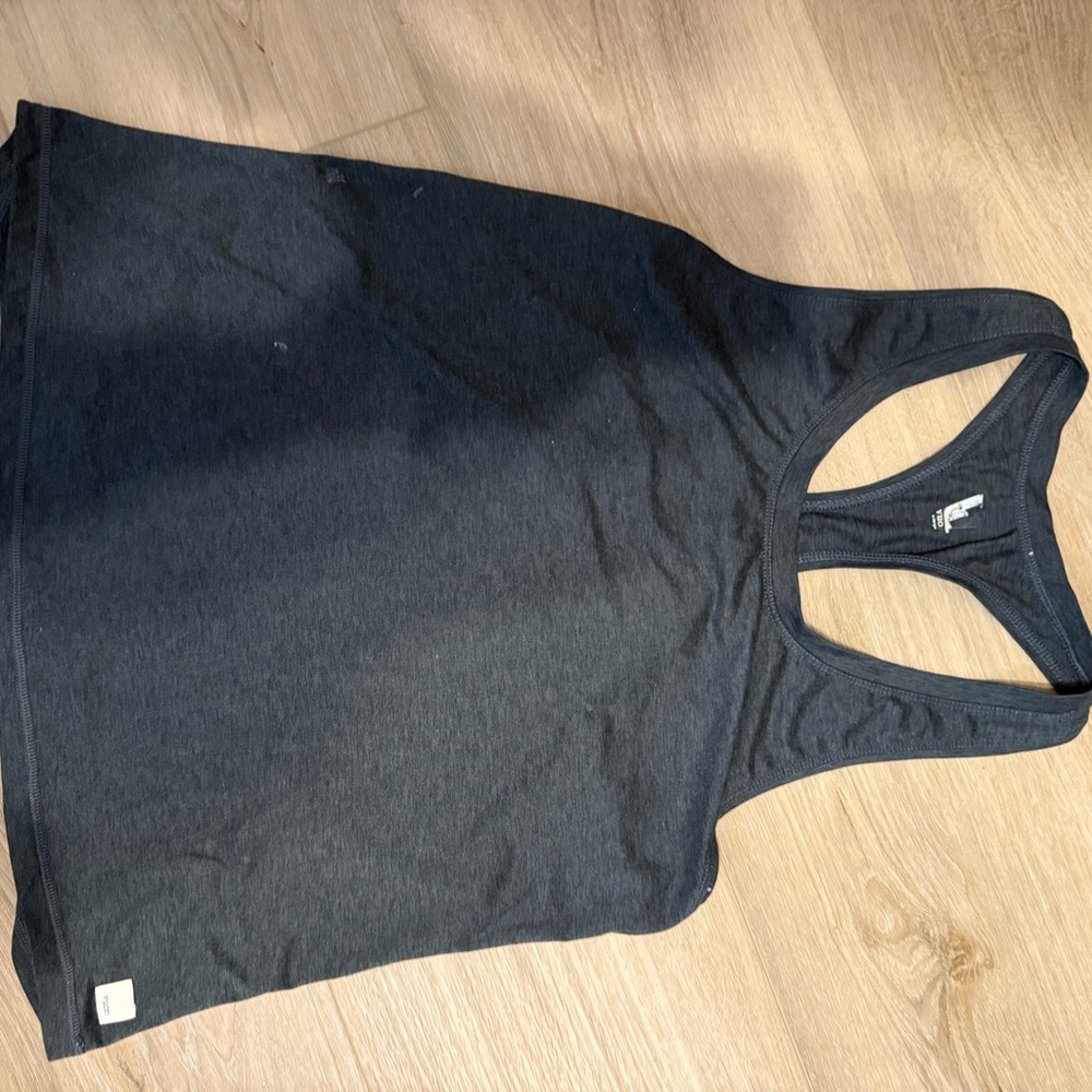 Vuori Dark Gray Racerback Tank Top